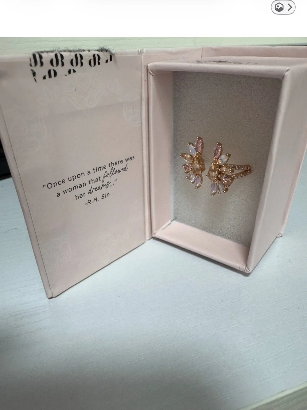 NWT BombParty Ring RBP7881 Always Authentic Main Stone: Lab Created Peridot